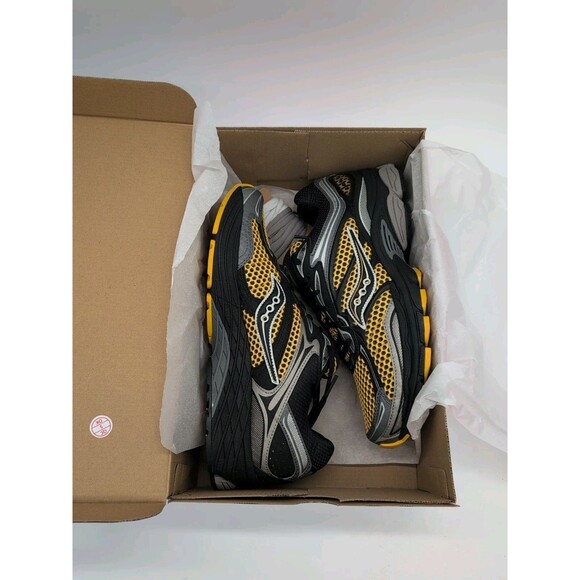 Saucony PROGRID OMNI 9 Gold/Carbon S70739-66 M 10/W 11.5 Hiking Trail Shoes - Picture 6 of 13